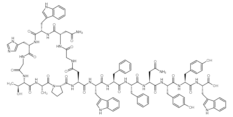 Cyclo(-Gly-Asn-Trp-His-Gly-Thr-Ala-Pro-Asp)-Trp-Phe-Phe-Asn-Tyr-Tyr-Trp-OH-凯途化工网