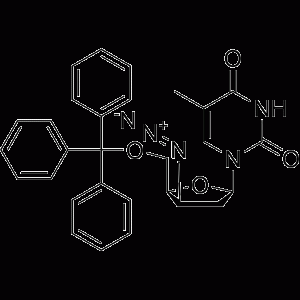 1-(3-beta-Azido-2,3-dideoxy-5-O-trityl-beta-D-threopenta-furanosyl)thyMine-凯途化工网