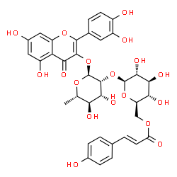 槲皮素-3-鼠李糖-(6''-对羟基反式桂皮酰)葡萄糖甙-凯途化工网