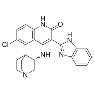 4-[((3S)-1-氮杂双环[2,2,2]辛-3-基)氨基]-3-(1H-苯并咪唑-2-基)-6-氯喹啉-2(1H)-酮-凯途化工网