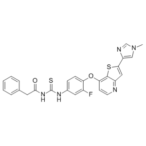 N-(3-氟-4-(2-(1-甲基-1H-咪唑-4-基)噻吩并[3,2-B]吡啶-7-氧基)苯基氨基硫代甲酰基)-2-苯乙酰胺-凯途化工网