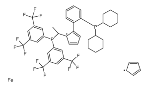 (S)-1-[(S)-1-[双[3,5-双(三氟甲基)苯基]膦基]乙基]-2-[2-(二环己基膦基)苯基]二茂铁-凯途化工网