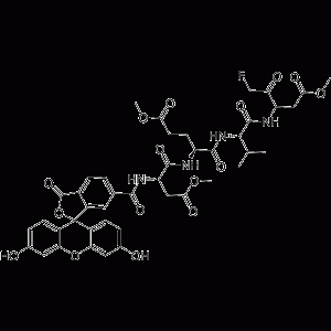 Fluorescein-6-carbonyl-Asp(OMe)-Glu(OMe)-Val-DL-Asp(OMe)-fluoromethylketone-凯途化工网