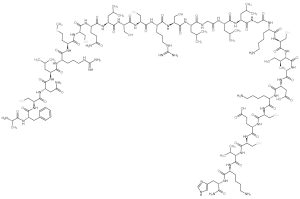ALA-PHE-CYS-ASN-LEU-ARG-MET-CYS-GLN-LEU-SER-CYS-ARG-SER-LEU-GLY-LEU-LEU-GLY-LYS-CYS-ILE-GLY-ASP-LYS-CYS-GLU-CYS-VAL-LYS-HIS-NH2-凯途化工网