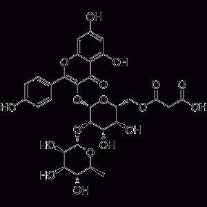 Kaempferol 3-O-(2′′-O-α-rhamnosyl-6′′-O-malonyl-β-glucoside)-凯途化工网