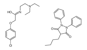 2-(4-chlorophenoxy)-N-[2-(diethylamino)ethyl]acetamide, compound with 4-butyl-1,2-diphenyltetrahydropyrazol-3,5-dione (1:1)-凯途化工网