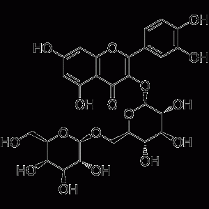 Quercetin-3-O-b-D-galactopyranosyl-(1→6)-b-D-glucopyranoside-凯途化工网