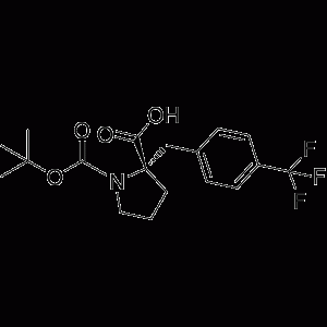 (S)-1-(TERT-BUTOXYCARBONYL)-2-(4-(TRIFLUOROMETHYL)BENZYL)PYRROLIDINE-2-CARBOXYLIC ACID-凯途化工网