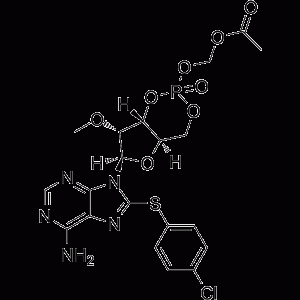 {[(4aR,6R,7R,7aR)-6-{6-Amino-8-[(4-chlorophenyl)sulfanyl]-9H-purin-9-yl}-7-methoxy-2-oxidotetrahydro-4H-furo[3,2-d][1,3,2]dioxaphosphinin-2-yl]oxy}methyl acetate-凯途化工网