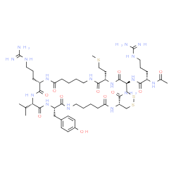 Ac-Arg-Cys-Met-5-aminopentanoyl-Arg-Val-Tyr-5-aminopentanoyl-Cys-NH2 trifluoroacetate salt (Disulfide bond)-凯途化工网