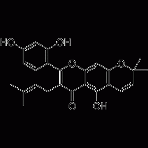 2-(2,4-Dihydroxyphenyl)-3-(3-methyl-2-butenyl)-5-hydroxy-8,8-dimethyl-4H,8H-benzo[1,2-b:5,4-b']dipyran-4-one-凯途化工网