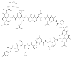 SER-LYS-PRO-ASP-ASN-PRO-GLY-GLU-ASP-ALA-PRO-ALA-GLU-ASP-MET-ALA-ARG-TYR-TYR-SER-ALA-LEU-ARG-HIS-TYR-ILE-ASN-LEU-ILE-THR-ARG-GLN-ARG-TYR-NH2: SKPDNPGEDAPAEDMARYYSALRHYINLITRQRY-NH2-凯途化工网