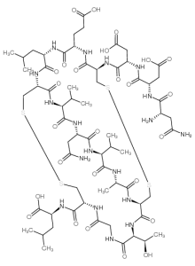 ASN-ASP-ASP-CYS-GLU-LEU-CYS-VAL-ASN-VAL-ALA-CYS-THR-GLY-CYS-LEU(DISULFIDE BRIDGE: CYS4-CYS12,CYS7-CYS15)-凯途化工网