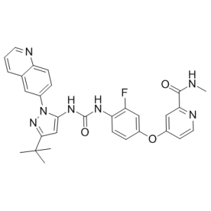 N-[3-叔丁基-1-(喹啉-6-基)-1H-吡唑-5-基]-N'-[2-氟-4-[(2-(甲基氨基甲酰基)吡啶-4-基)氧]苯基]脲-凯途化工网