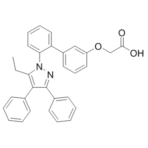 2-[[2'-(5-乙基-3,4-二苯基-1H-吡唑-1-基)[1,1'-联苯]-3-基]氧基]乙酸-凯途化工网