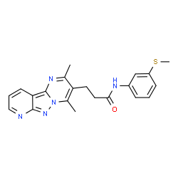 3-(2,4-二甲基吡啶并[2',3':3,4]吡唑并[1,5-a]嘧啶-3-基)-N-(3-(甲硫基)苯基)丙酰胺-凯途化工网