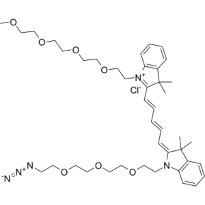 N-(m-PEG4)-N'-(azide-PEG3)-Cy5-凯途化工网