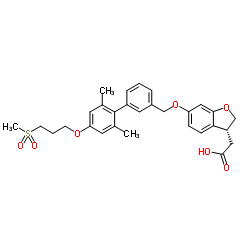 (R)-2-(6-((2' ,6'-二甲基-4'-(3-(甲基磺酰基)丙氧基)-[1,1'-联苯] -3-基)甲氧基)-2,3--二氢苯并呋喃-3-基)乙酸-凯途化工网