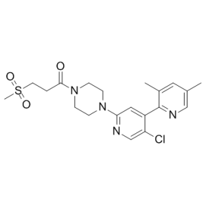 1-[4-(5'-氯-3,5-二甲基[2,4'-联吡啶]-2'-基)-1-哌嗪基]-3-(甲基磺酰基)-1-丙酮-凯途化工网