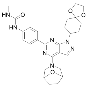 N-[4-[1-(1,4-二氧杂螺[4.5]癸烷-8-基)-4-(8-氧杂-3-氮杂双环[3.2.1]辛烷-3-基)-1H-吡唑并[3,4-D]嘧啶-6-基]苯基]-N'-甲基脲-凯途化工网